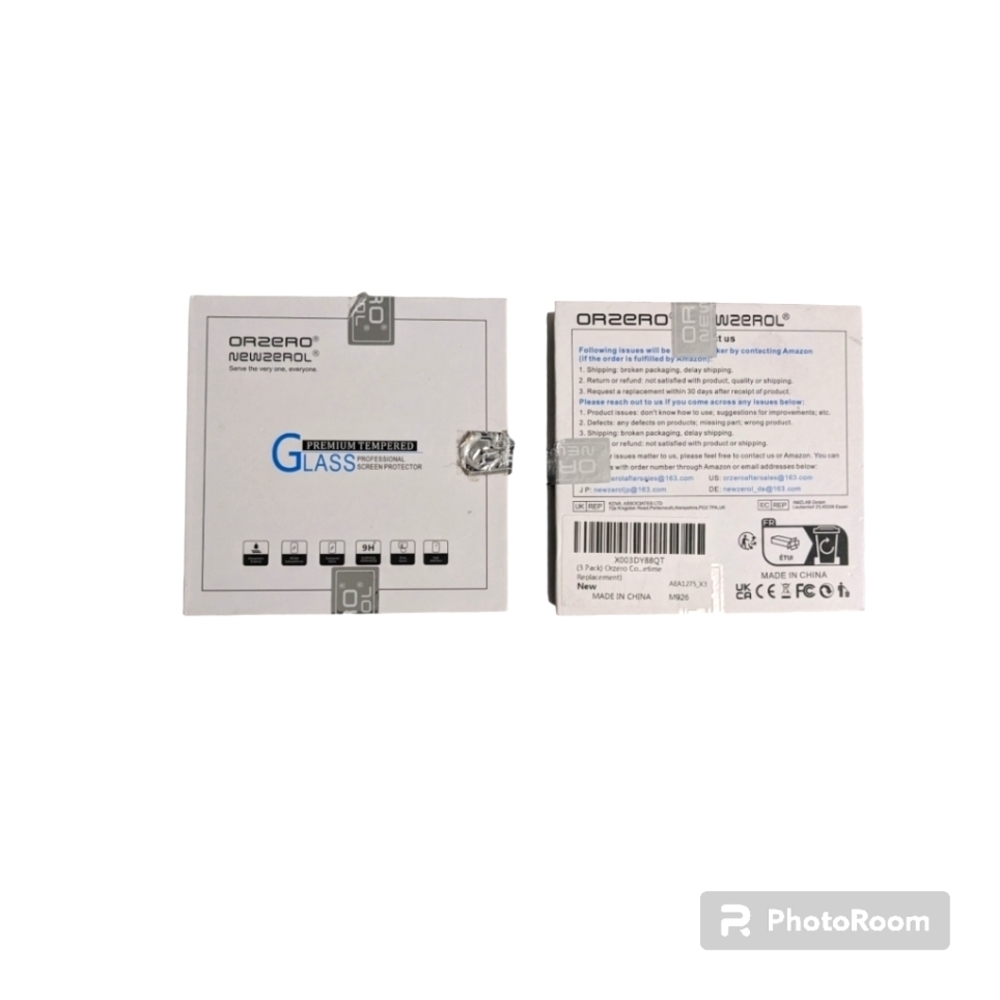 Screen Protector. 3 Pack Orzero Tempered Glass. 2 for $12